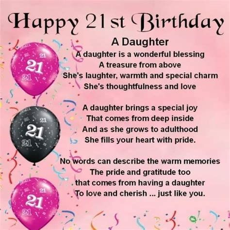 happy 21st birthday daughter