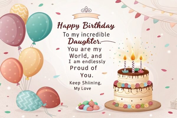 unique birthday wishes for daughter