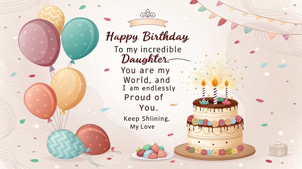 unique birthday wishes for daughter