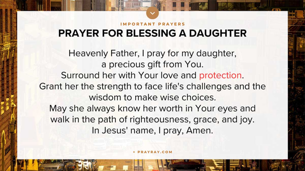 prayer for my daughter